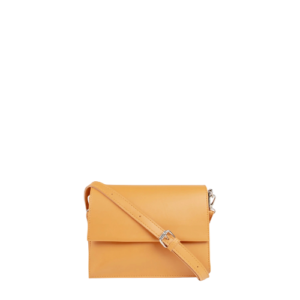 Mustard Yellow Faux Leather Crossbody Clutch